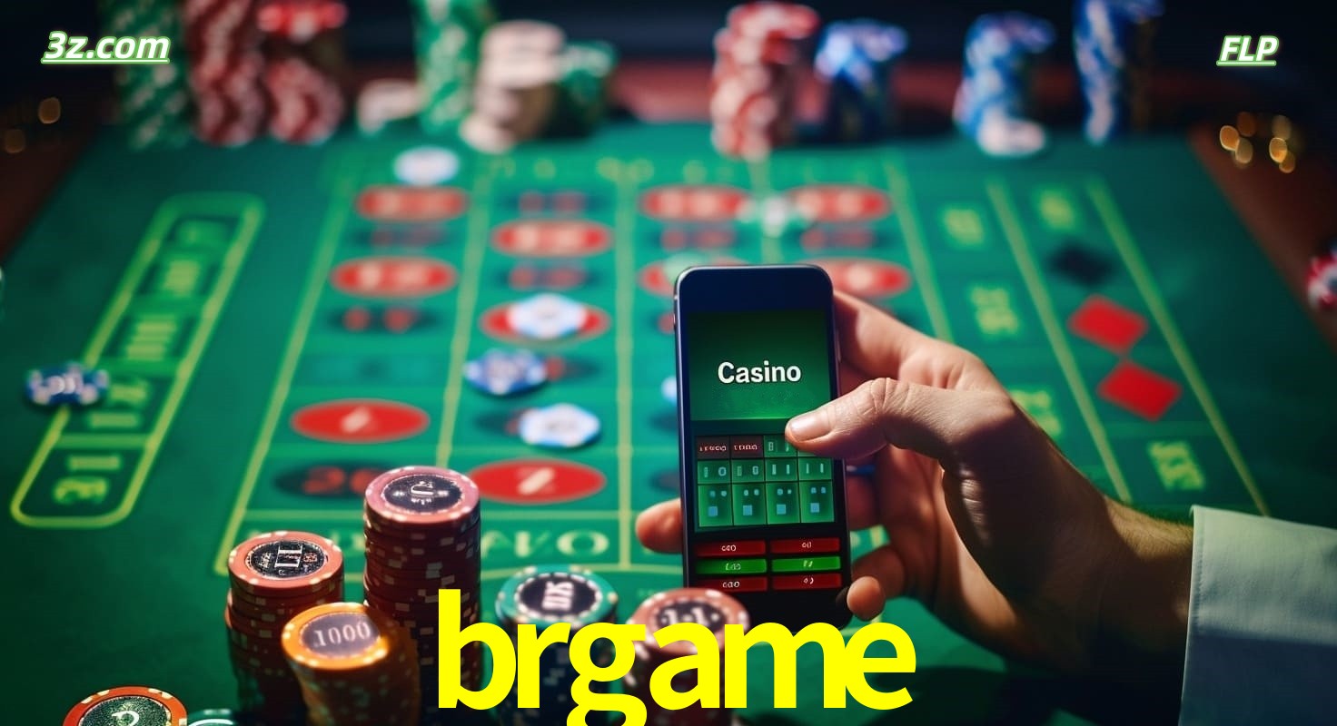 Cassino online móvel brgame com apostas em roleta e fichas de pôquer